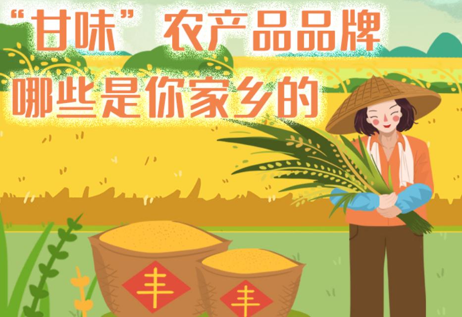 一圖帶你了解“甘味”農產品品牌 ，哪些是你家鄉的？